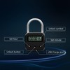 KENRONE Combination Lock,Metal Timer Lock,USB Rechargeable Time Timer Padlock with
