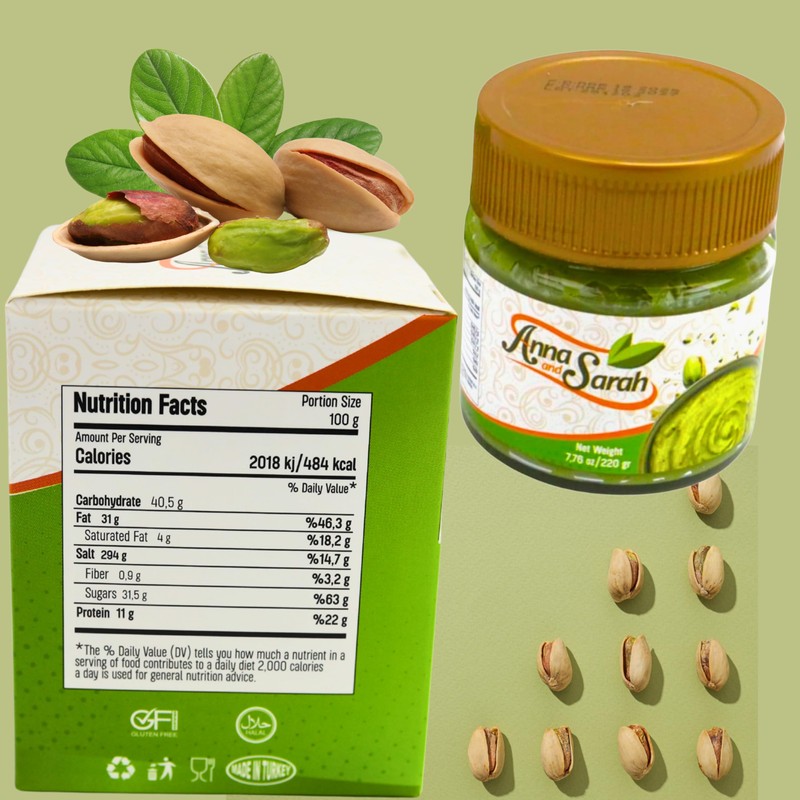Pistachio Butter Spreadable Cream with Kataifi (Kadayif) Set 7.75 oz