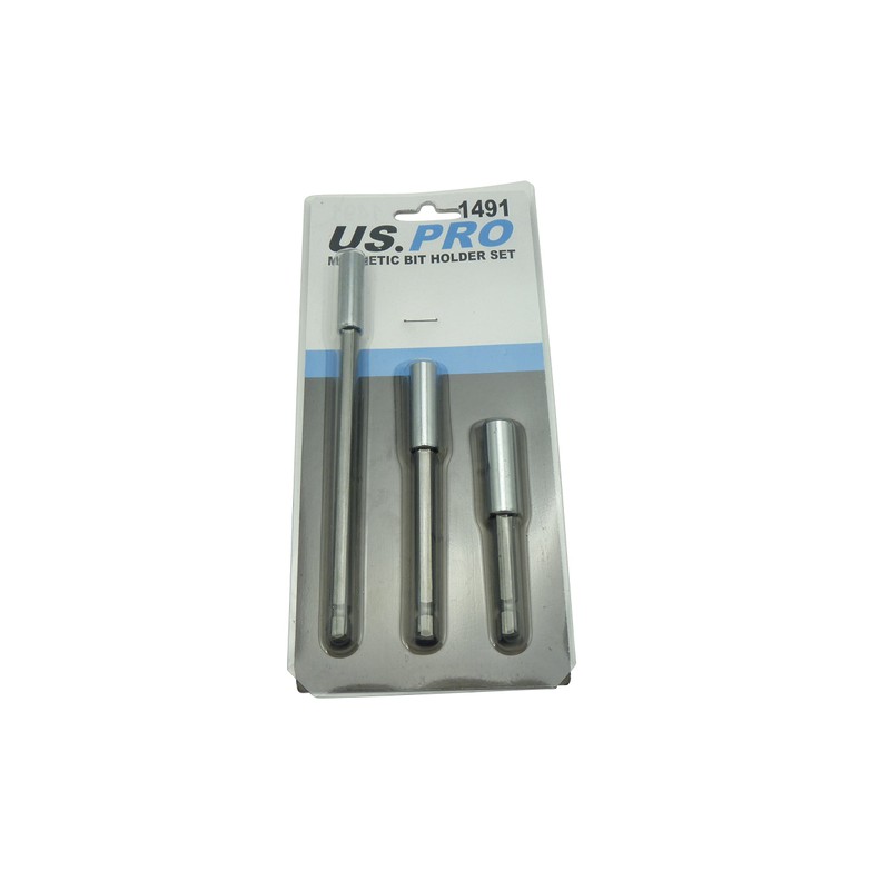 US PRO Tools 3pc Magnetic Screwdriver Hex Adaptor Power Bit