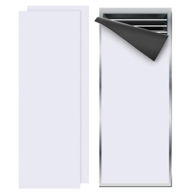 PATIKIL 16"x5.5" Magnetic Vent Cover, 2 Pack Floor Wall Air Registers Cover High Strength Magnetic Vent Blocker for Home RV HVAC Fireplace Furnace, White