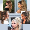 FUOTONBUTY Claw Clip Ponytail Extension 100% Real Remy Human Hairpiece