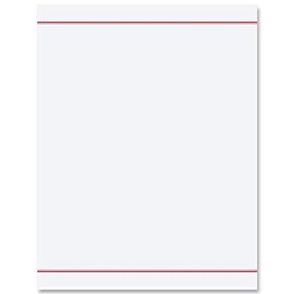 PaperDirect Red Bordered Letterhead, 8.5 x 11, 100 Pack