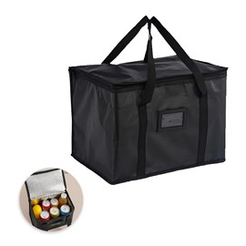Food Delivery Bag, 40L Insulated Thermal Bag, Cooler Bag for Camping BBQ Shopping Fishing Family Outdoor Travel (43 * 30 * 31 CM)