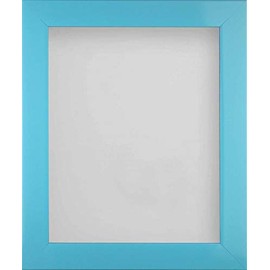 Frame Company Candy Range Aqua Blue Picture Photo Frame, 7x5 inch Fitted With High Clarity Perspex *Choice of 11 Colours*