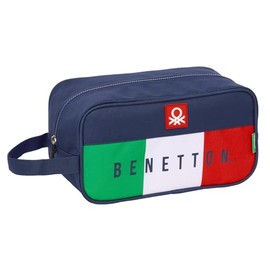 Safta Benetton Flag - Medium Shoe Cabinet, Multi-Purpose for Sports, Extracurricular, Football, Comfortable and Versatile, 29 x 14 x 15 cm, Navy, M, Casual, navy, m, casual