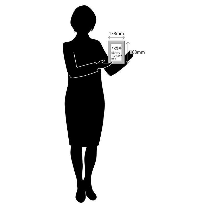 ラーソン・ジュール フォトフレーム マジョルカ ハガキ(4x6インチ=内寸102x152mm)L判用中抜きマット(窓寸74x120mm)付き シルバーxピンク LJPF0027