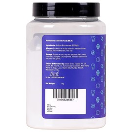Urban Platter Baking Soda Jar 1Kg [Food Grade Sodium Bicarbonate Perfect for Baking/Cooking/Cleaning Triple Refined]