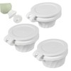 Baluue 3pcs Leak Shampoo Bottle Caps Versatile Bathroom Accessory for