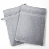 DOUCEUR D'INTERIEUR 2 FACECLOTHS 15X21 Plain Color VITAMINE GRIS, Grey