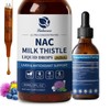 Lukaree NAC Supplement 600mg w/Milk Thistle -Liposomal NAC N-Acetyl-L-Cysteine Liquid