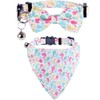 Easter Cat Collar Breakaway with Bow Tie Bandana and Bell