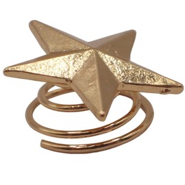 Topkids Accessories 4pcs Star Decorative Spiral Hair Pin Clips, Gold Hair Accessories, Hair Pins for Buns, Hair Gems, Hair Jewellery, Celestial Hair Styling, Give Hair an Extra Dimension. (Gold Star)