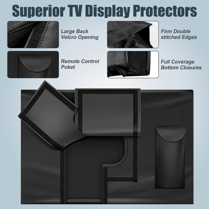 HUFUOUT Outdoor TV Cover 40-43 Inch, TV Display Protector, Waterproof