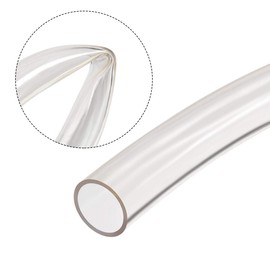 sourcing map PVC Vinyl Hose, 21 mm ID x 23 mm OD, 1 Metre, Plastic Flexible Hose, Clear