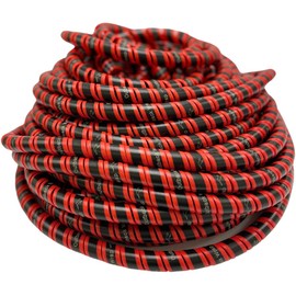 Outback Wrap - Python Hydraulic Hose Management Protector and Tagging Wraps for Farming and Agriculture Equipment, Tractors, Harvesters, Planters, and Sprayers -20mm Diameter -80 Foot- Red