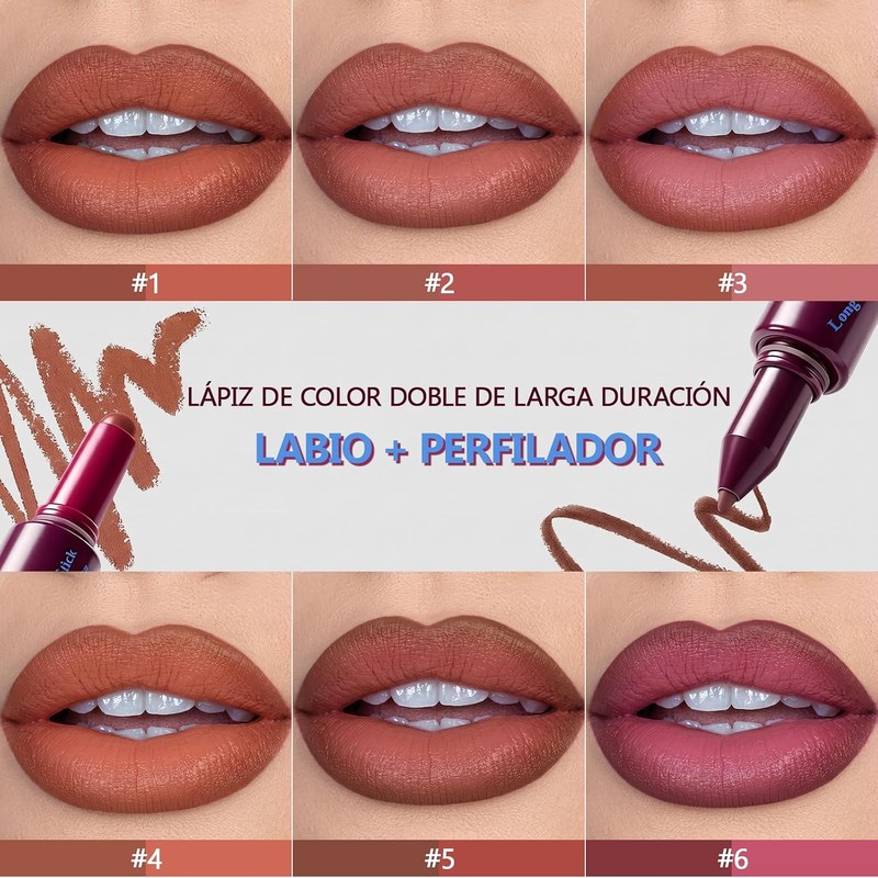 Erinde Barra de labios mate y perfilador de labios 2