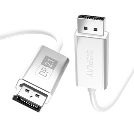 YSerendept 16K DisplayPort 2.1 Cable 3.3ft[16K@60Hz,8K@120Hz,4K@240Hz],Gaming Monitor DP 2.1 Cable Compatible with NVIDIA GeForce RTX 4090 & AMD Radeon RX 7900 XTX - FreeSync G-Sync Support