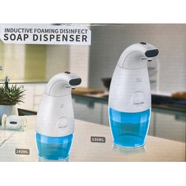 AntDau71 - Automatic Hand Soap Dispenser Automatic Touchless Infrared Sensor Waterproof IPX4 for Bathroom Kithcen and Hotel White Double Tub 240ml 330ml