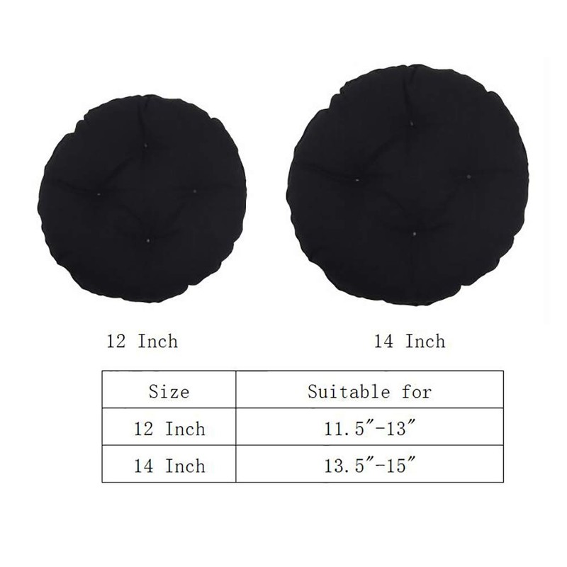 Augld Bar Stool Cushion Soft Velvet Padded Round Stool Cover