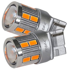 Pikakyu S500P / S510P 20424 High Jet Track Front Turn Signal, LED T20S, NEO15, 220lm, Wedge Amber, 2 Pieces