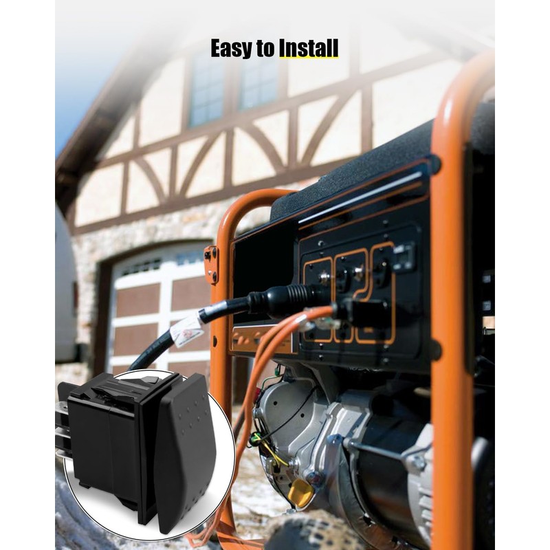 JUWEVAZU 0D4767 Generator On-Off-(ON) Rocker Switch Fit for Generac GP15000,