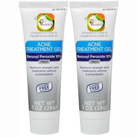 Equate 10% Benzoyl Peroxide Acne Treatment Gel - 2-Pack