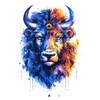 6 Sheets Temporary Lion Tattoo Fox Tattoo Bison Tattoo Wolf