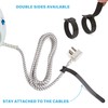 100 Pcs 10-Inch Heavy-Duty Self-Fastening Cable Ties - Durable, Reusable