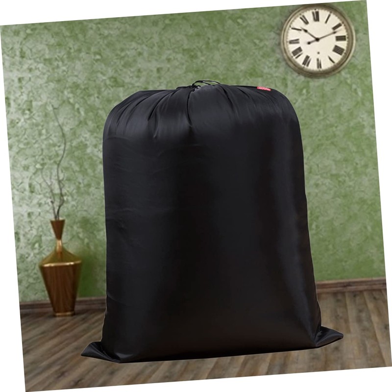Hohopeti Storage Organizer Drawstring Quilt Storage Bag Nylon Large Size