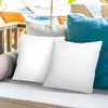 CASAJOY Pack of 2 24x24 Outdoor Pillow Inserts, Water Resistant