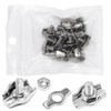 YYWEi 12Pcs M2 Single Wire Rope Clip Cable Clamp for