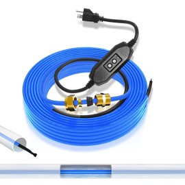 In Pipe Heating Cable Prevents Pipes from Freezing, YeloDeer Internal Self-regulating Heat Trace Cable for Safe Drinking Water, CSA 120 V 10 ft.