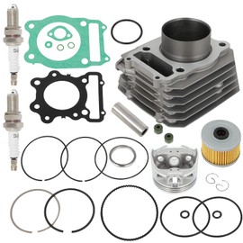 SCITOO Cylinder Piston Gasket Kit 1988-2000 for Honda FourTrax 300 TRX300FW Engine Cylinder Head Piston Assembly Set 12000-HC4-000 12100-HC4-000