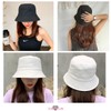 SLOW & MELLOW Bucket Hat, Unisex, Simple, Korean Style, Solid,