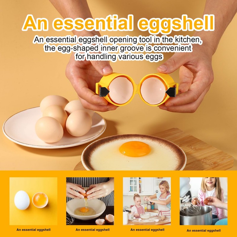 Egg Cracking Tool, Egg Shell Opener Handheld Egg Peeler Cracker