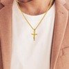 murtoo Jesus Cross Necklace for Men, Sliver and Gold Men’s