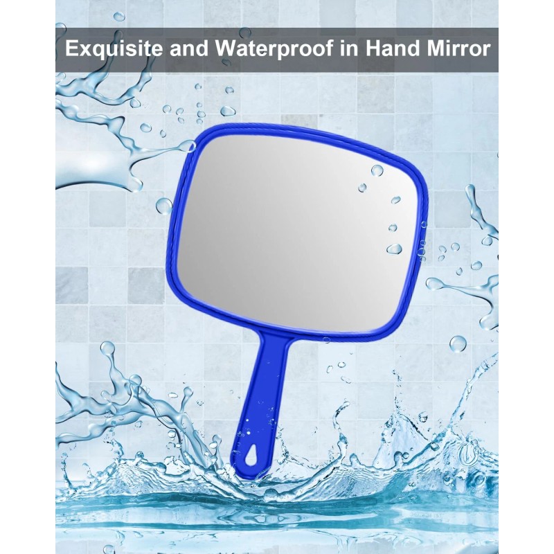 Not Supplied Large Hand Mirror, Salon Barber Hairdressing Handheld Mirror
