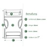 Ganzoo Zinc-max Metal Snap Clasp 1 Inch 25 mm for