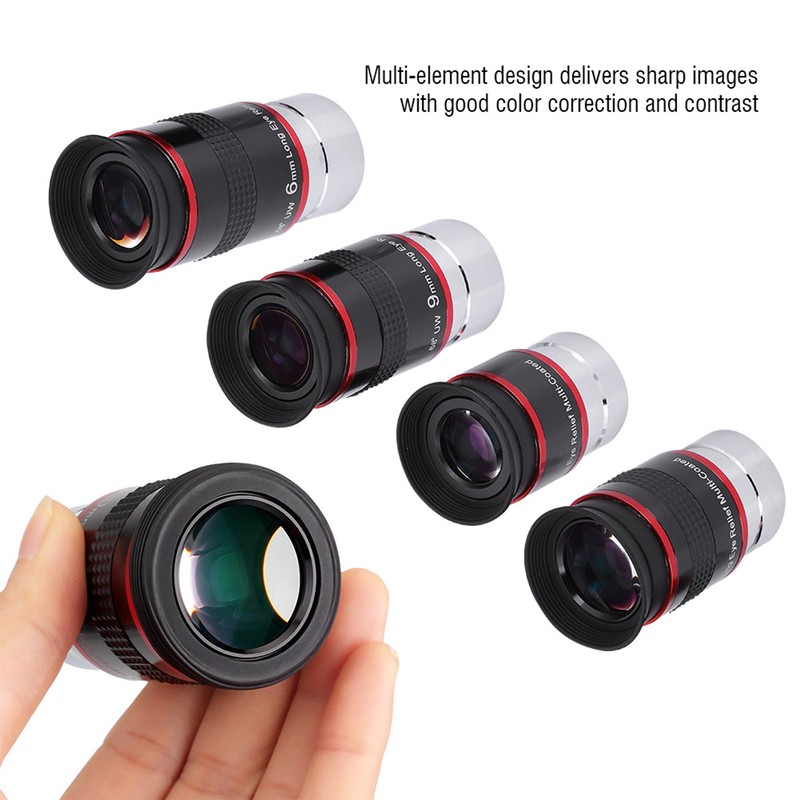 1.25" 68° Ultra Wide Angle FMC Eyepiece Kit 6+9+15+20mm for