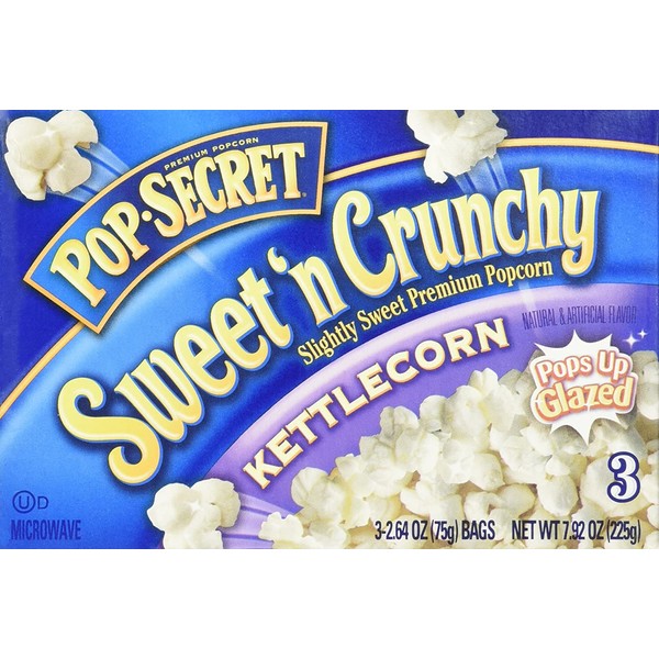 Pop Secret Sweet 'N Crunchy Popcorn Kettlecorn - 3 CT