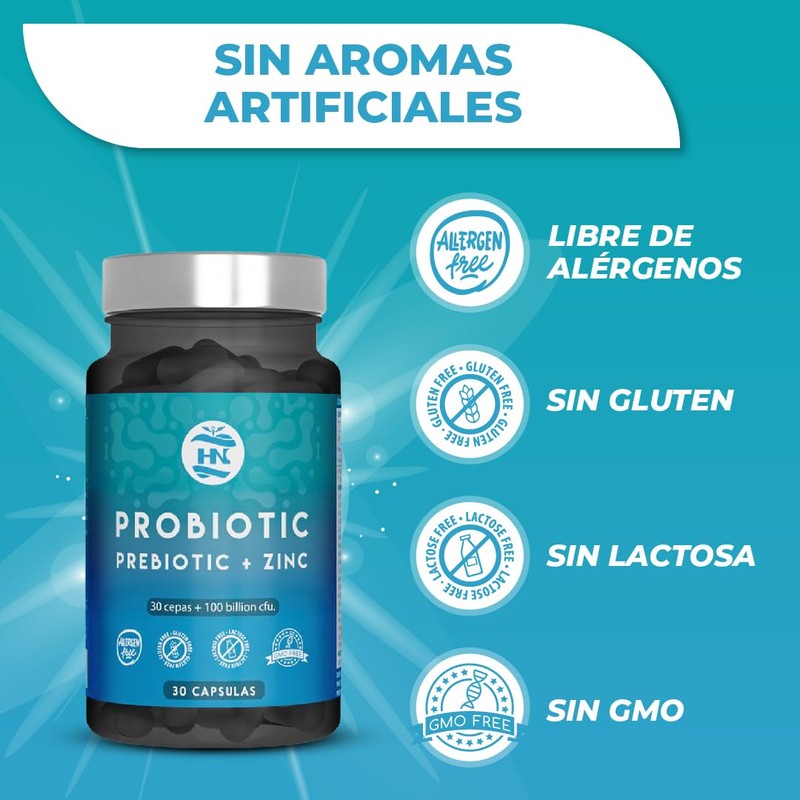 Intestinal Probiotics and Prebiotics 100 Billion CFU-30 Bacterial Strains Probiotics