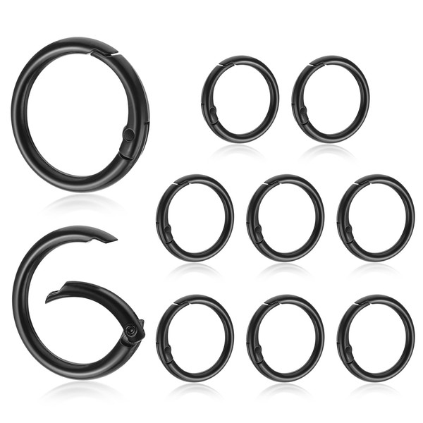 10pcs 1 Inch Trigger Spring O Rings, Round Carabiner Clips