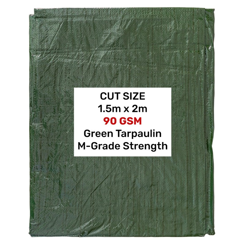 Waterproof tarpaulin/builders tarps cover up tarp/ground sheet 1.5m x2m in