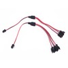 HUALAND 2pcs 30cm 3pin SM Splitter JST Connector 1 Female