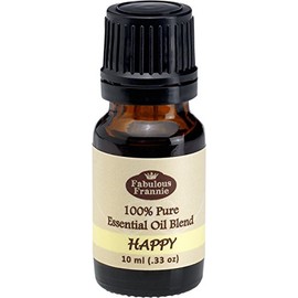 Fabulous Frannie Happy 100% Pure, Undiluted Essential Oil Blend of Bergamot, Grapefruit & Ylang Ylang 10ml (Pack of 1)