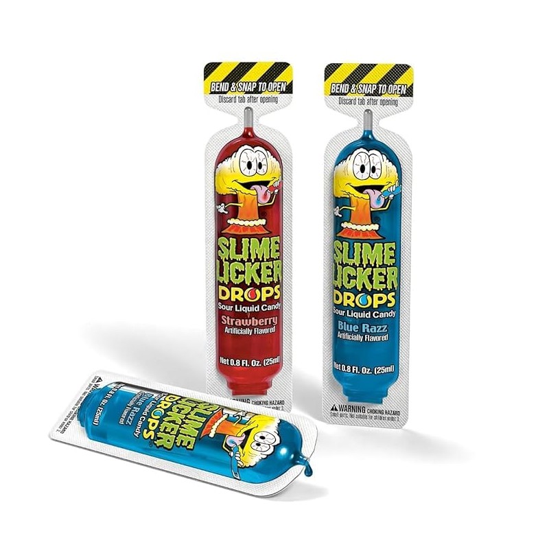 Slime Lickers Drops Sour Liquid Candy – 30 Pack (16