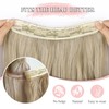 NANNAN Invisible Wire Hair Extensions - Transparent Wire Adjustable Size,