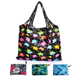 4 PCS Reusable Shopping Bags Foldable Washable, Reusable Grocery Bags Foldable, Large Heavy Duty Washable Tote Bags
