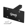 31002 Trailer Hitch License Plate Holder Bracket, Metal Universal License Plate Mount, No Drilling Required, Suitable for Trucks / SUV / RV with 2" Receiver