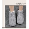 DICUIRD Women's Low Cut Knit Slippers Fuzzy Lined Slipper socks